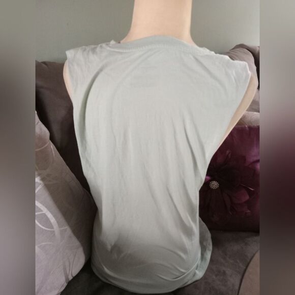 Adidas sleeveless top with open sides. Light green, excellent condition - Picture 5 of 6